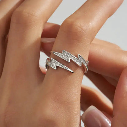 MINIMALIST | Adjustable Thunderbolt Ring