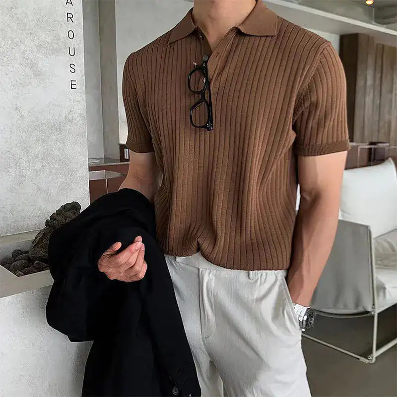 MINIMALIST | Lined Polo Shirt
