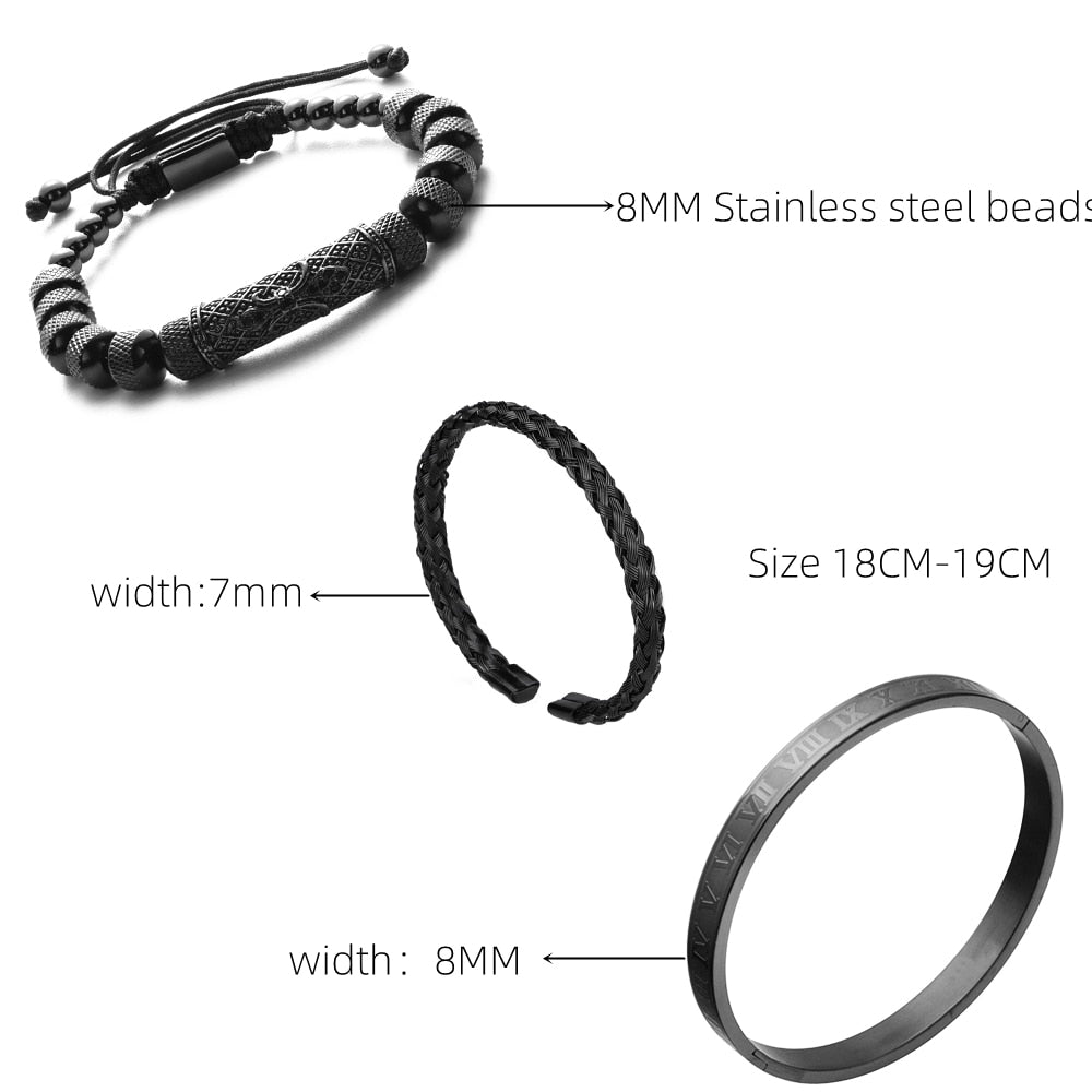 MINIMALIST | Stainless Steel Roman Bracelets