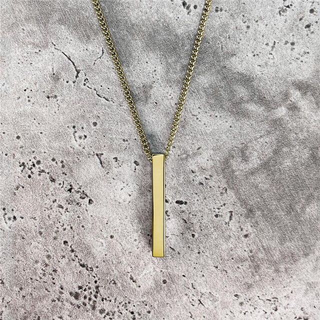 MINIMALIST | Rectangle Pendant Chain