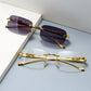 MINIMALIST | Vintage Rimless Sunglasses
