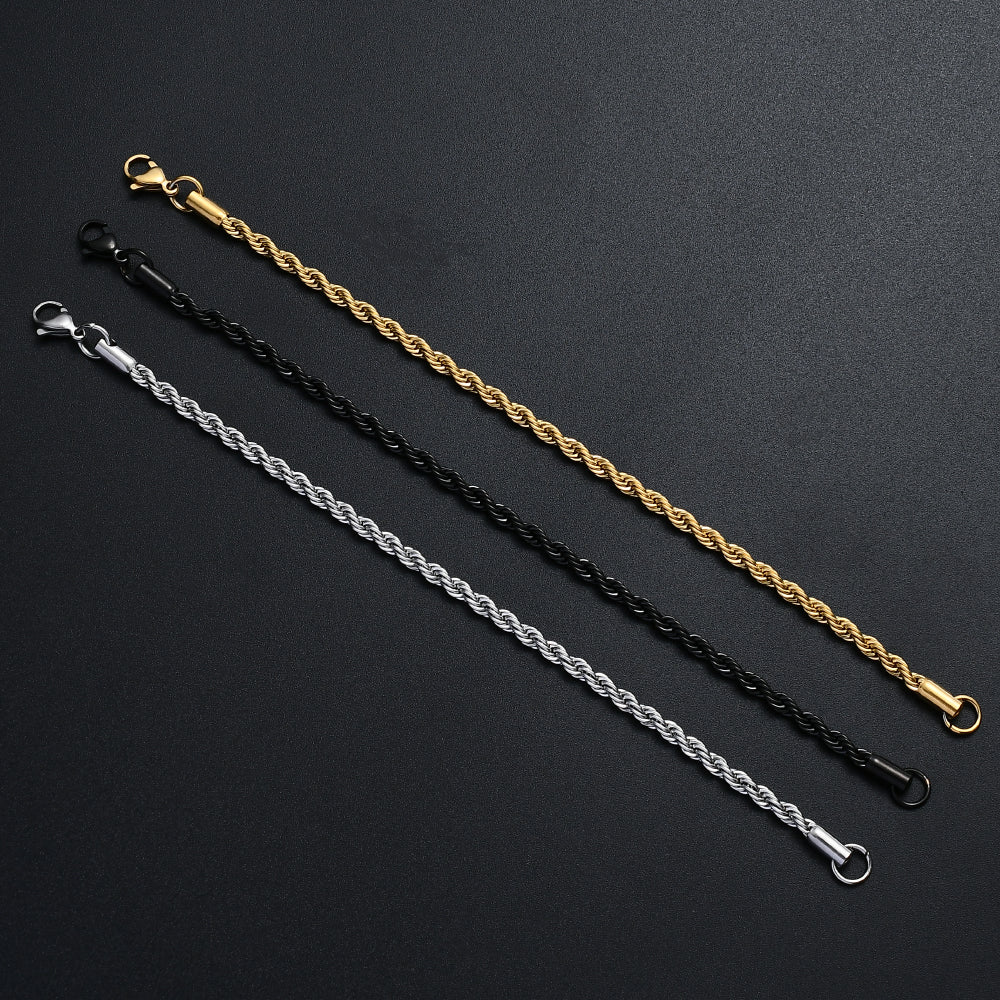MINIMALIST | Twisted Rope Chain Bracelet
