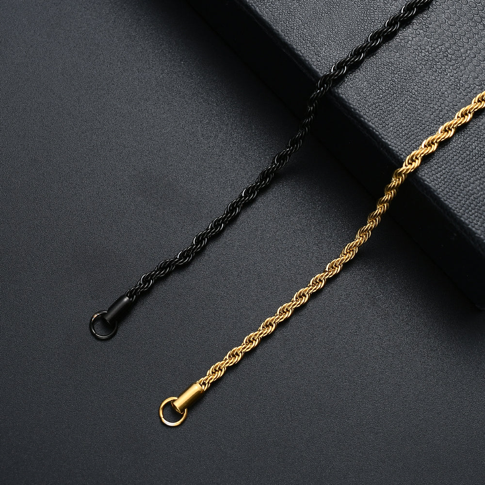 MINIMALIST | Twisted Rope Chain Bracelet