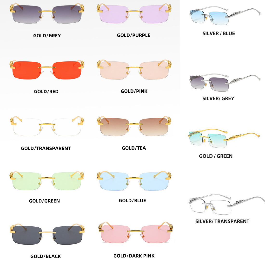 MINIMALIST | Vintage Rimless Sunglasses