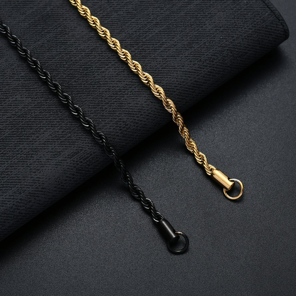MINIMALIST | Twisted Rope Chain Bracelet