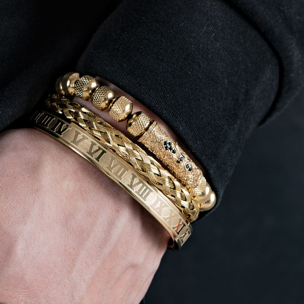 MINIMALIST | Stainless Steel Roman Bracelets