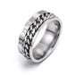 MINIMALIST | Roman Numeral Chained Spinning Ring