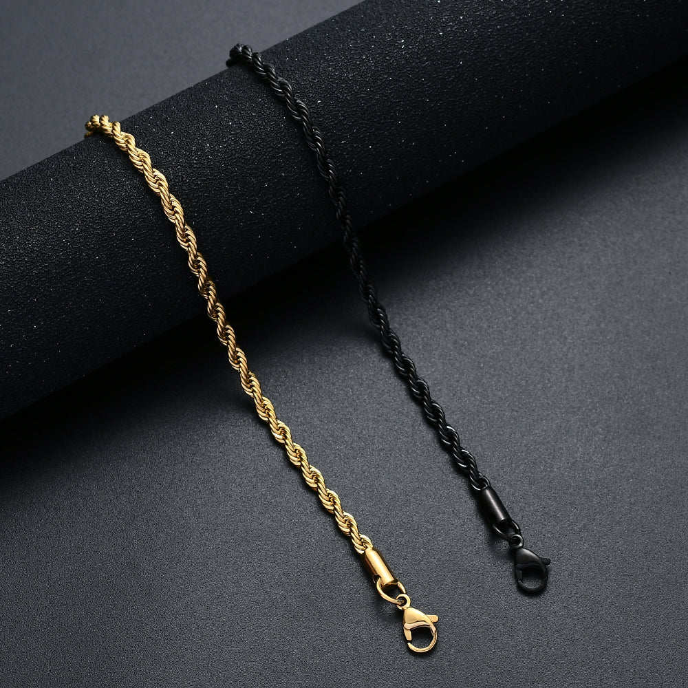 MINIMALIST | Twisted Rope Chain Bracelet